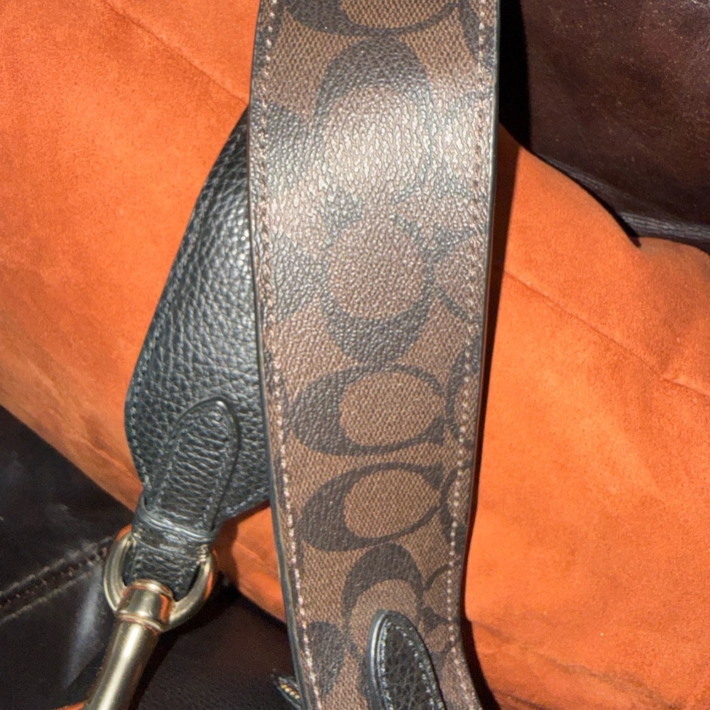 Coach Black Jess Leather Hobo with Gold Details - Picture 4 of 9